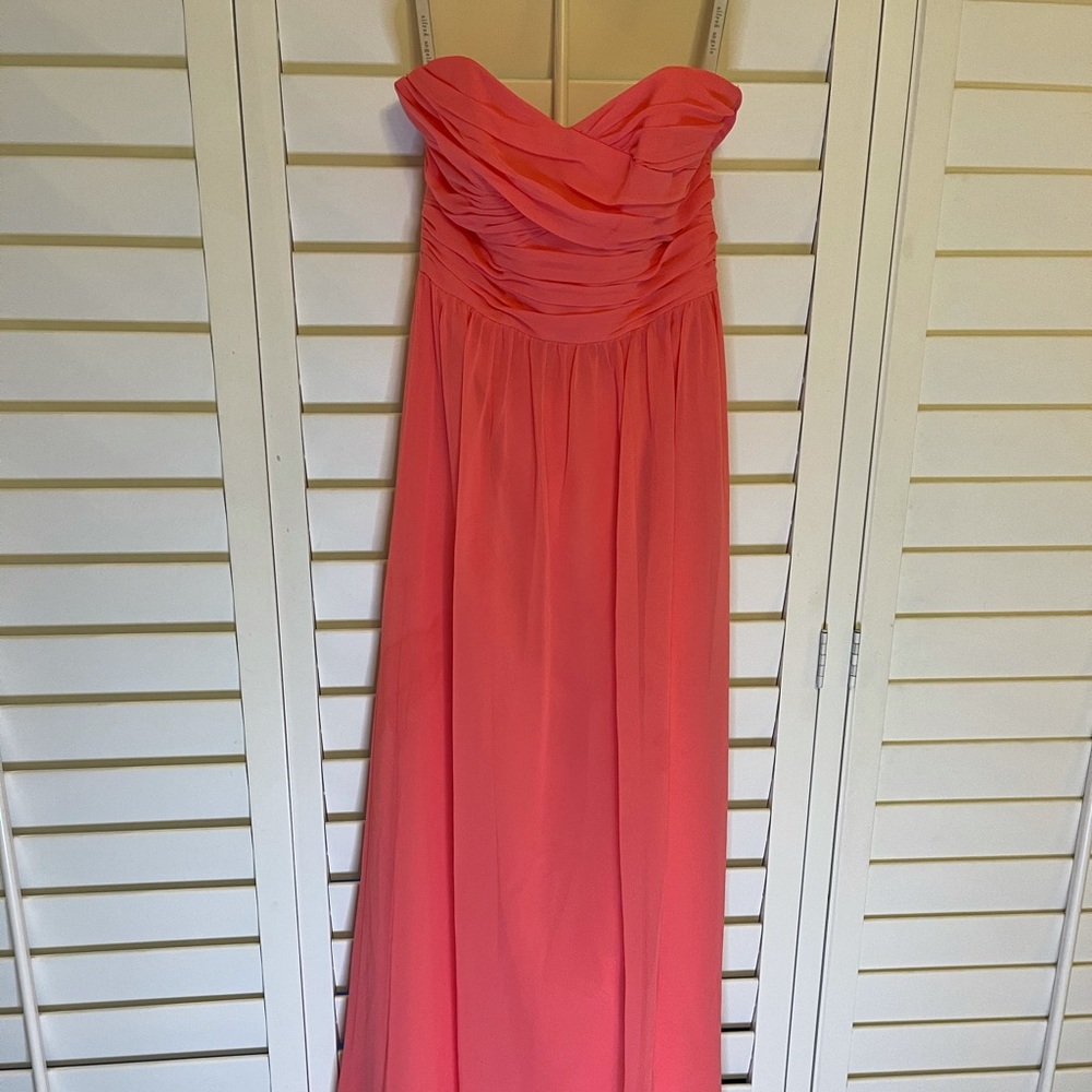 Alfred Angelo Bridesmaids Dress - Coral - 7236